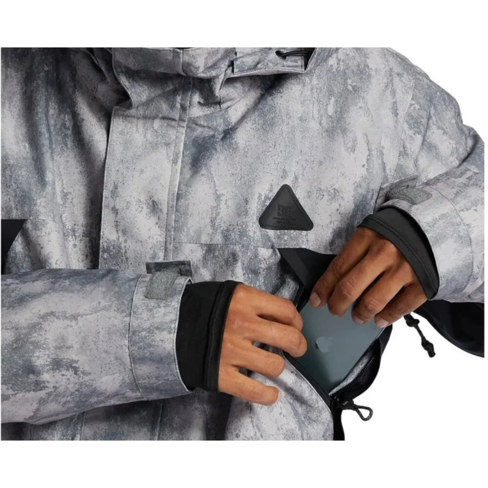 DC Command 45K Mens Jacket Sympatex Waterproof Hooded Gray/Black Size Medium - Picture 8 of 15